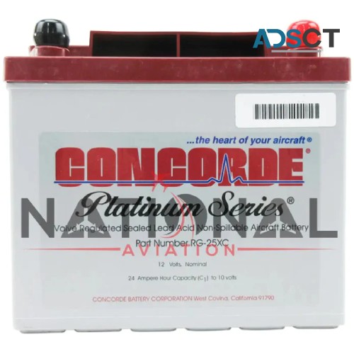 CONCORDE RG-25XC SEALED LEAD ACID AIRCRAFT BATTERY