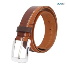 Men's Brown Genuine Leather Belt.
