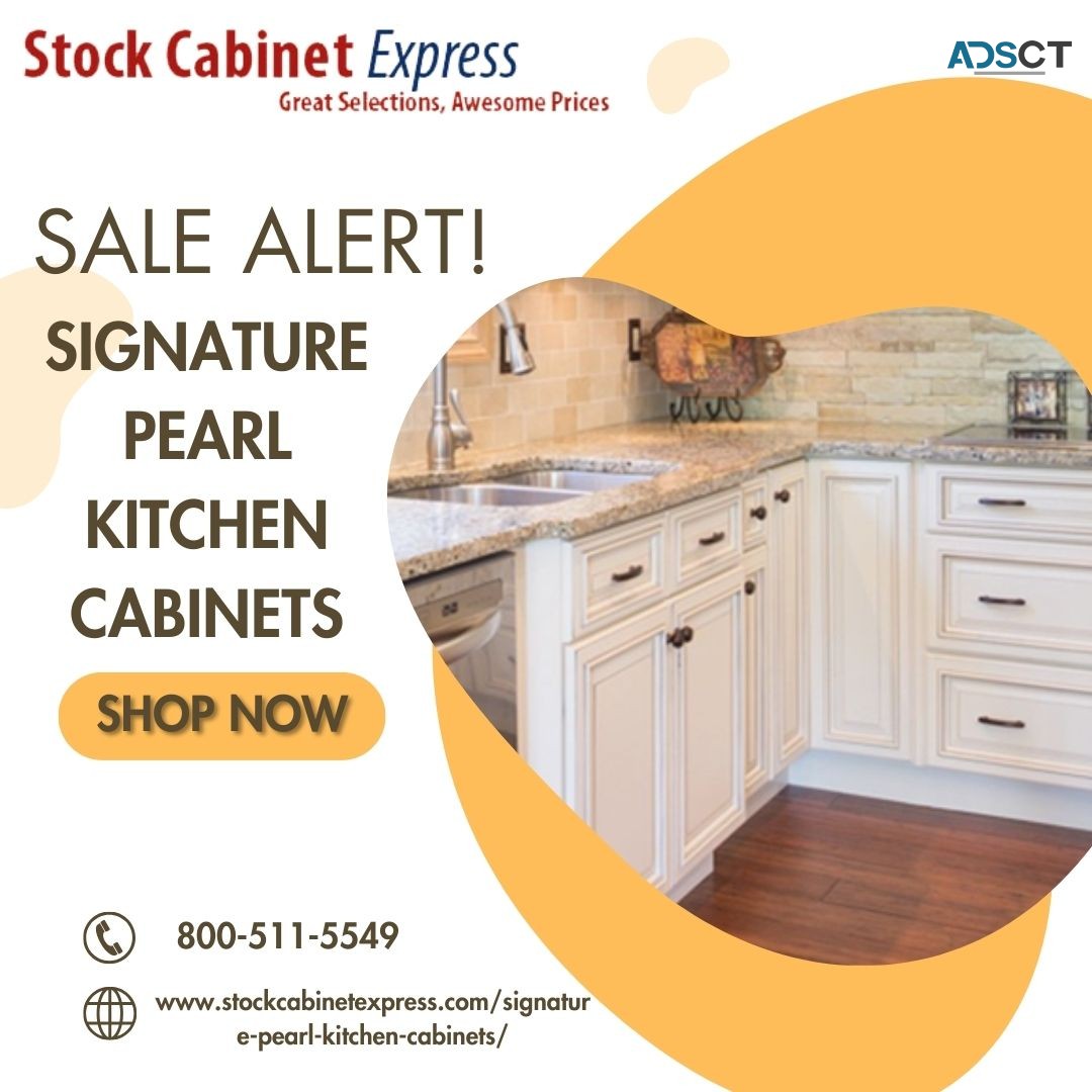 Signature Pearl Kitchen Cabinets - Cream