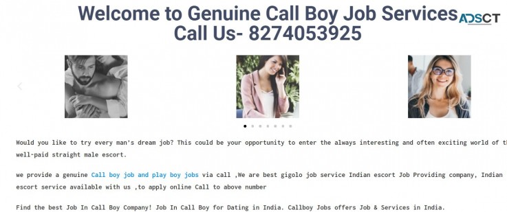 Welcome to Genuine Call Boy Job Services